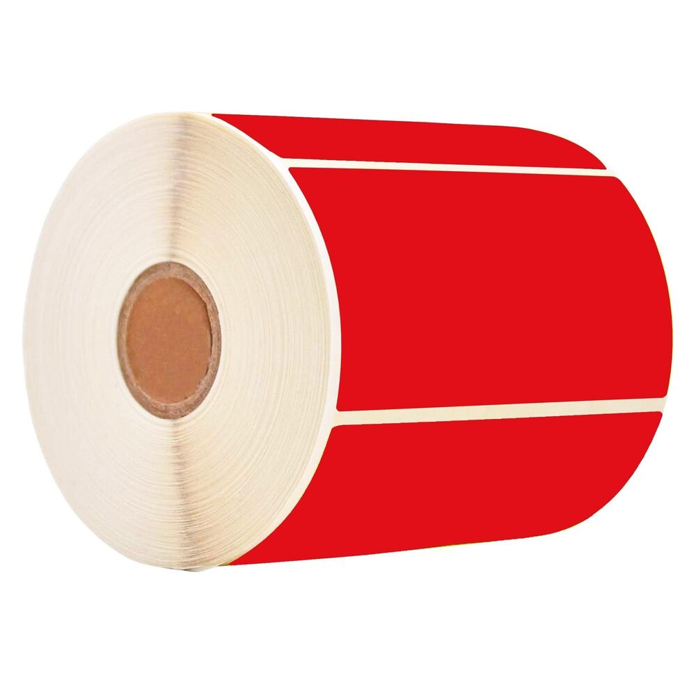4866 Rectangular Red Color Coding Label Stickers 2 x 3 Inch Color-Code